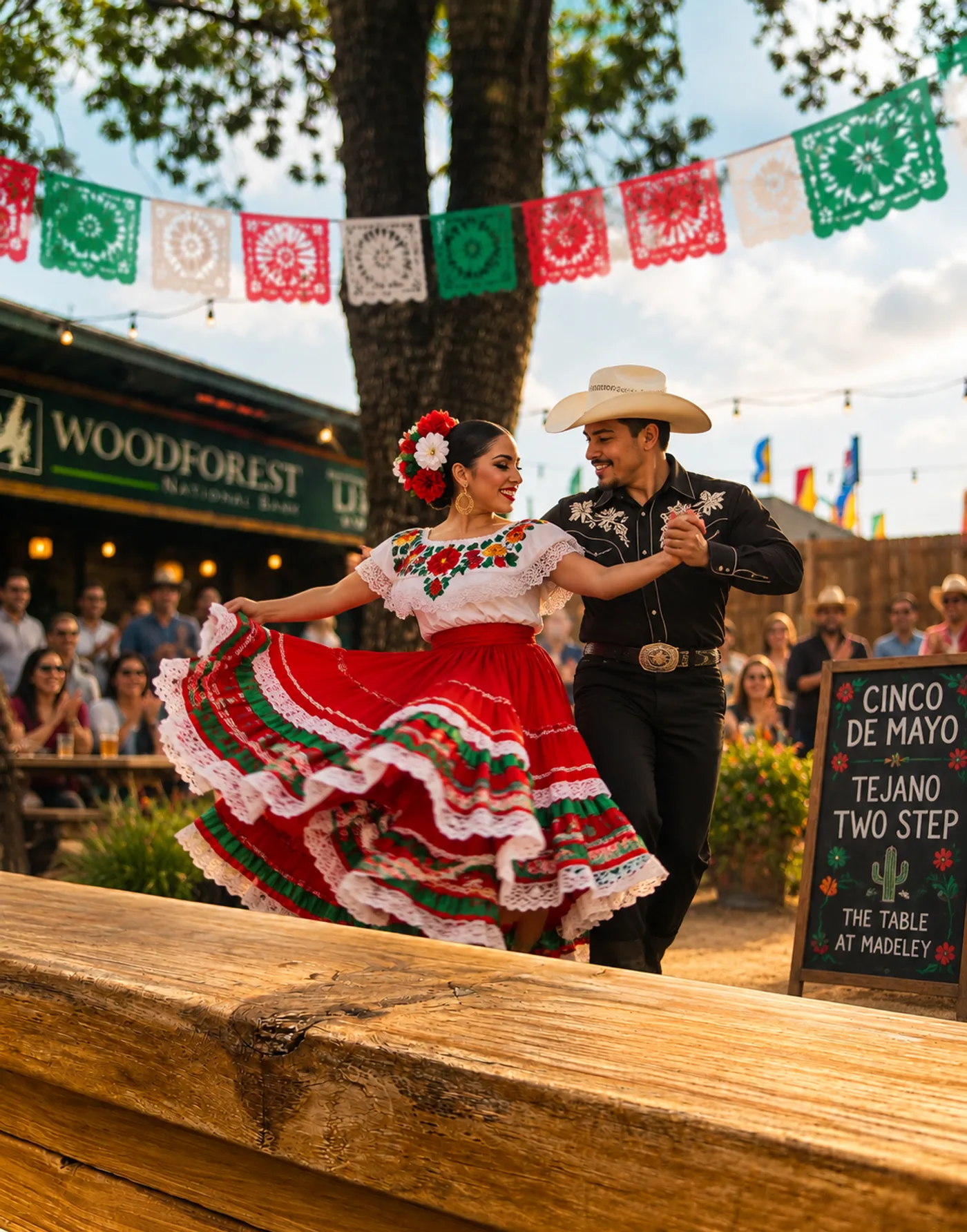 Cinco de Mayo "Tejano Two Step" street dance at The Table at Madeley